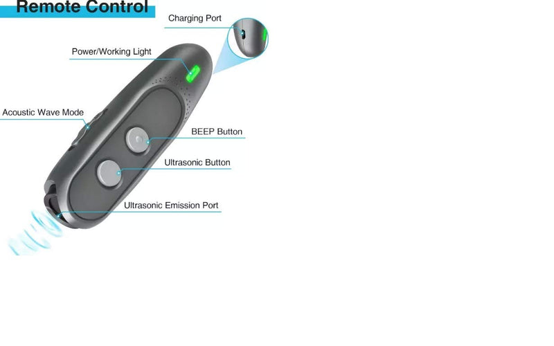 [Australia] - Ultrasonic Standard- USB Charging Ultrasonic Anti Barking Device Pet Dog Trainer 