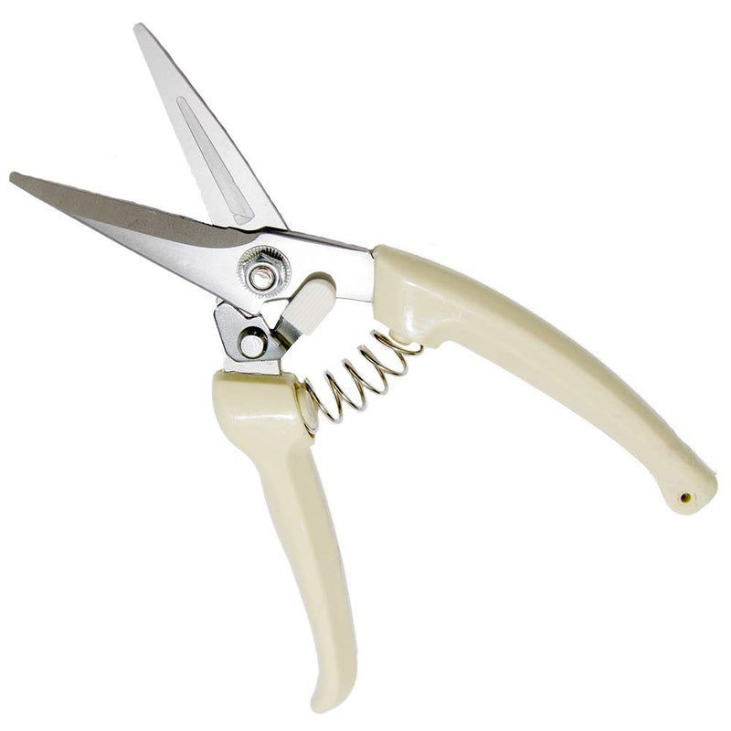 DEEALL Goat Hoof Trimmer Multipurpose Twig and Floral Pruners Shear for Garden Sheep Pig Trimming Shears with Serrated Blades 8 inch (White) - PawsPlanet Australia