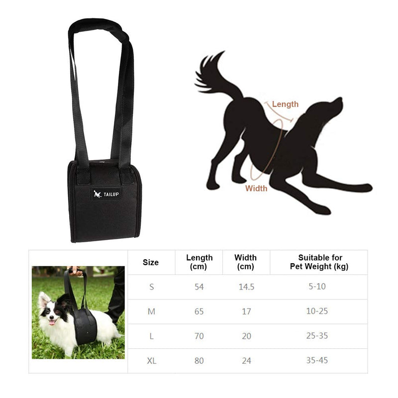 Dog Lift Harness Adjustable Dog Support Sling Aid Mobility and Rehabilitation Harness for Senior Injured Disabled Joint Injuries Dogs Walk (L) L - PawsPlanet Australia