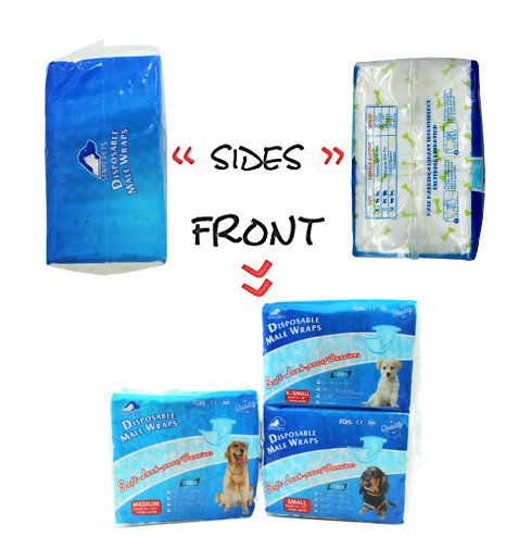 [Australia] - SENYE PET Disposable Male Wrap Dog Diapers,12Pcs XS 