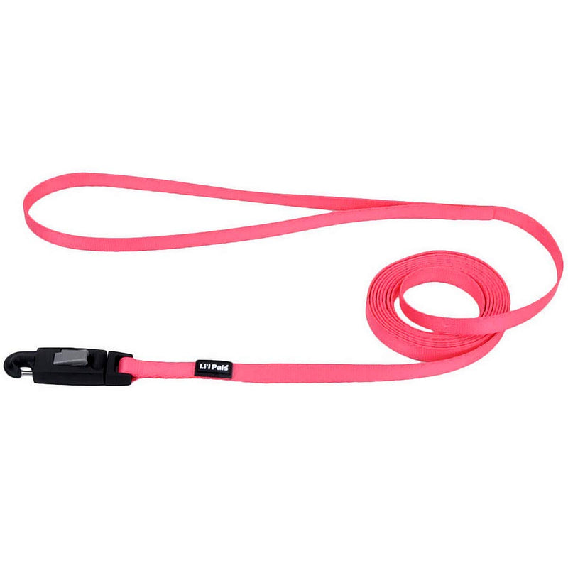 [Australia] - Coastal Pet Li'l Pals Dog Leash with E-Z Snap 6' x 5/16", Neon Pink (1-Unit) 