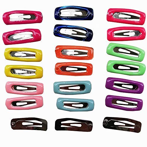 petalk 20pc/Pack Small Dog Hair Clips Mini Clips for Small Breed Teacup Yorkie,Maltese Dog Accessories Rectangle - PawsPlanet Australia