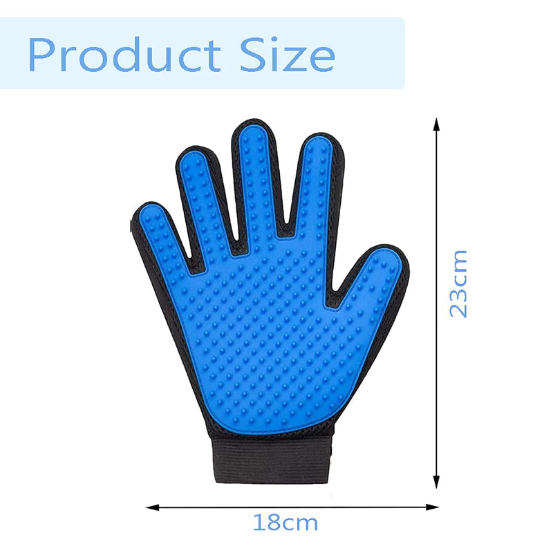 JINCHENG dog massage glove, grooming glove for pets, pet grooming glove, glove massage glove with improved five-finger design - perfect for dogs and cats (2) 2 - PawsPlanet Australia