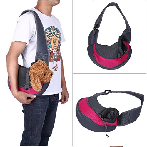 BENWEI Classics Breathable Dog Front Carrying Bags Mesh Comfortable Travel Tote Shoulder Bag For Puppy Cat Small Pets Slings Backpack Carriers - PawsPlanet Australia