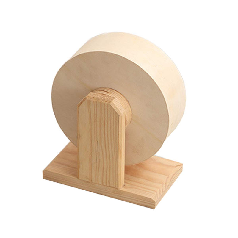 Small Pets Exercise Wheel Hamster Wooden Mute Running Spinner Wheel Play Toy for Rat Gerbil Mice Chinchillas Hedgehogs Guinea Pigs S - PawsPlanet Australia