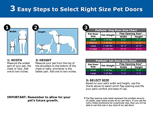 PetSafe Original Plastic Pet Door with Hard Transparent Flap, White, Small - PawsPlanet Australia