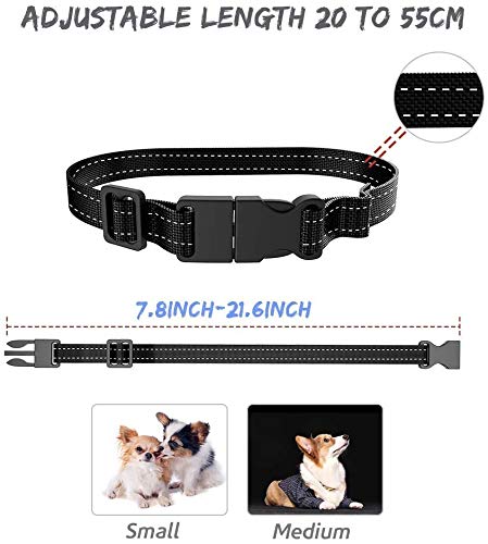 MASBRILL Anti Bark Collar - Dog Barking Deterrent Device Training Collar, Stop Barking Device for Small Large Dogs, Sound and Vibration 7 Levels Adjustable Sensitivity - Blue - PawsPlanet Australia