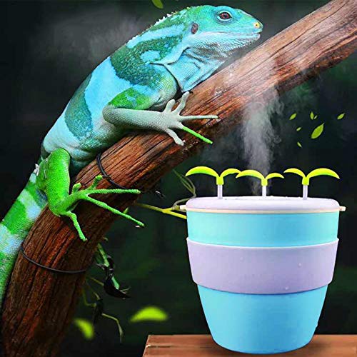 Pearlead USB Reptile Fogger Humidifier Humidifying Fog Machine Terrarium Tank Potted Plant Pet Supplies for Amphibians Lizard Leopard Gecko Lizard Scorpion Crested Gecko Crickets Beetle Blue - PawsPlanet Australia