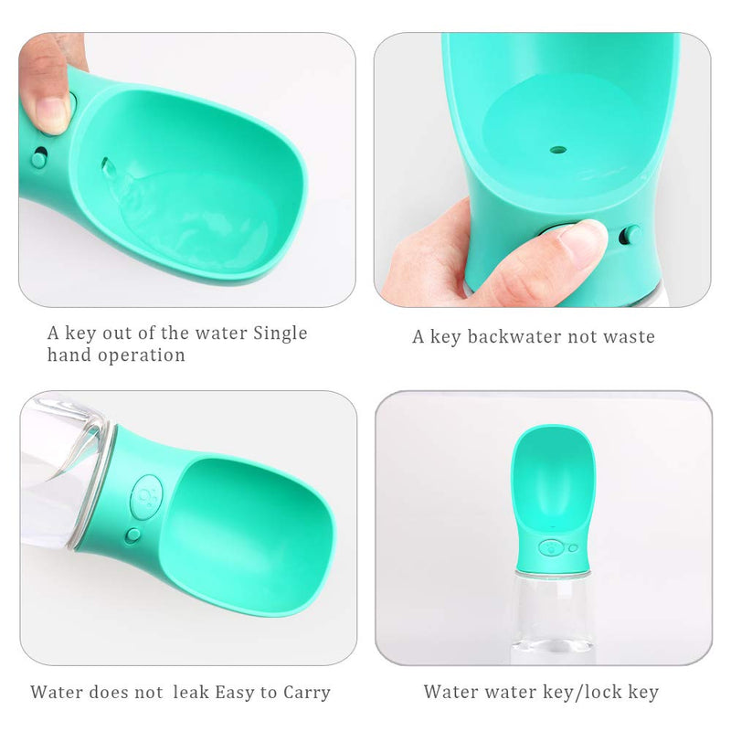 Tarnel Portable Dog Water Bottle Pet Dispenser Retractable Antibacterial Food Grade Leak Proof Dog Cat Drink Bottle Bowl Outdoor Drinking Cup for Pet Walking Travelling Drinking 550ml Classic Blue - PawsPlanet Australia