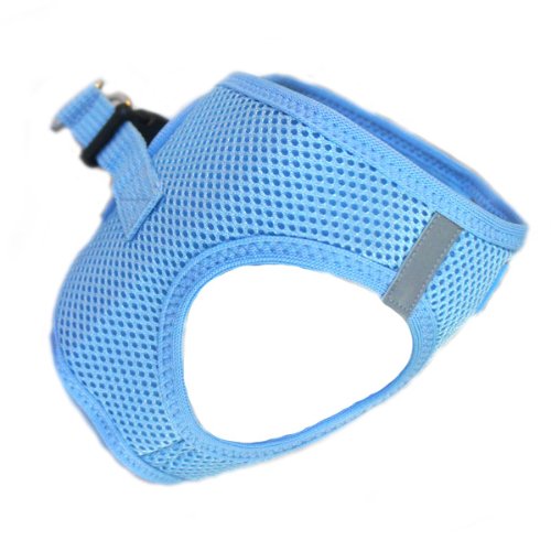 [Australia] - DOGGIE DESIGN Choke Free Reflective Step in Ultra Harness Sky Blue American River Medium 