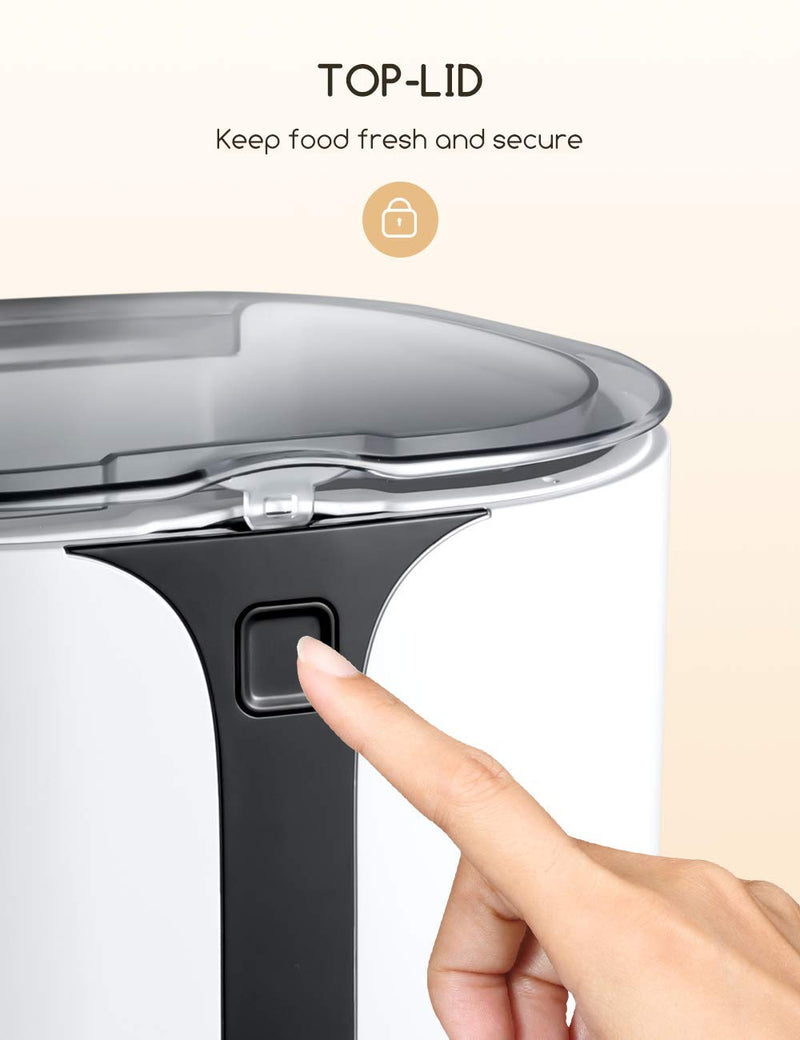 Faroro Automatic Cat Feeder with Timer Schedule Feature 7L Cat Small Dog Dry Food Dispenser with Portion Control and Voice Recorder for Healthy Feeding 4 Meals a Day - PawsPlanet Australia