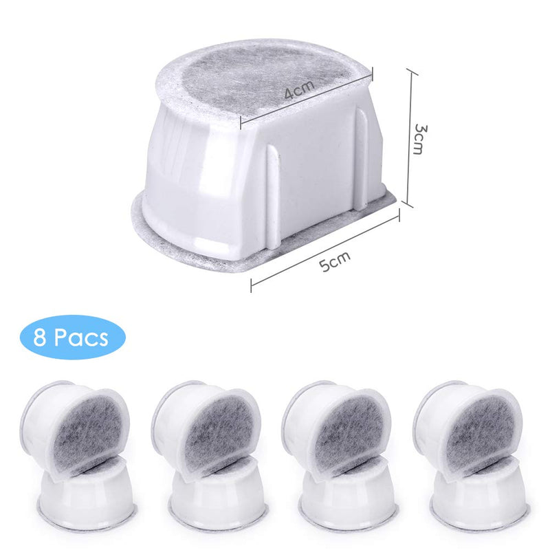 Pet Replacement Filters,Ceramic Filters for Fountains 8Pcs water fountain filters Compatible with PetSafe Drinkwell Avalon, Pagoda, 2 Gallon, Sedona and Seascape Pet Fountains, Keep Water Fresh - PawsPlanet Australia