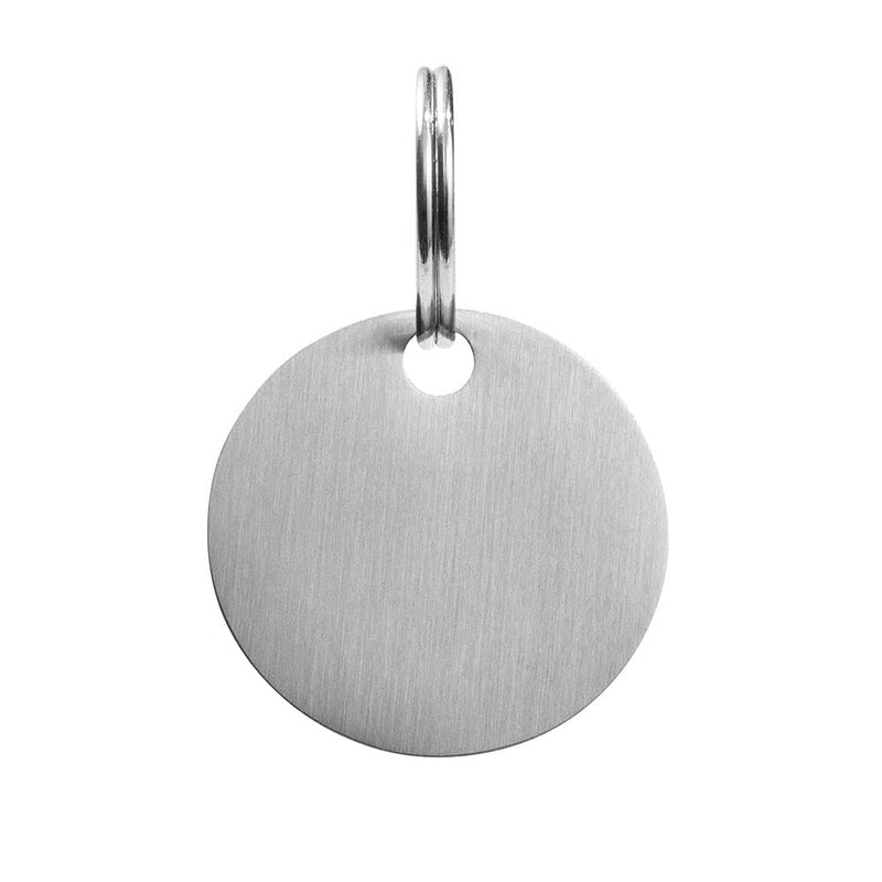 21mm Pet Dog/Cat Tag Small Round, Scratch Resistant, High End Solid Stainless Steel, Deep Permanent Engraving, Gift Packaging - Add Your Own Custom Text - PawsPlanet Australia