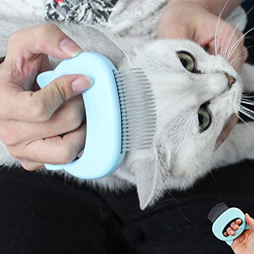 [Australia] - N/P 3 Pcs Cat Massage Shell Comb Pet Hair Removal Massaging Shell Comb Removing Knots and Tangles Grooming Tool Fit for Pet Short & Long Hair 