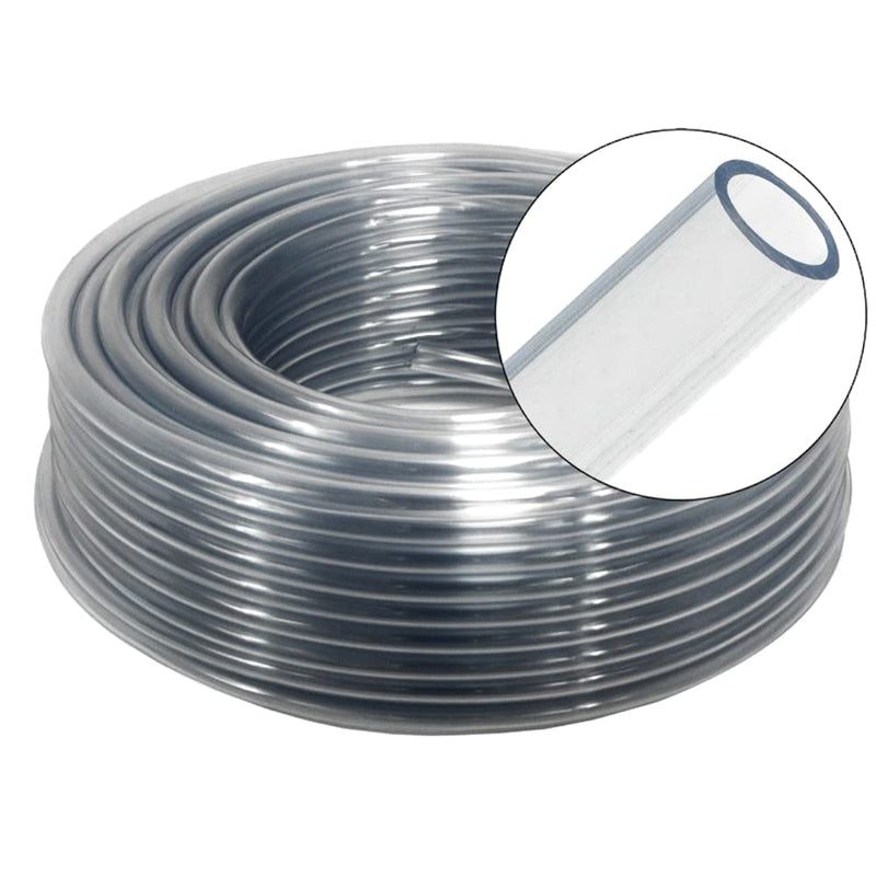 SolaDirect 1 m / 3.25 ft of 4 mm PVC Tube Clear Plastic Hose Pipe - Food Grade - Fish Pond Car Aquariums Air ID 4 mm / OD 6 mm - PawsPlanet Australia