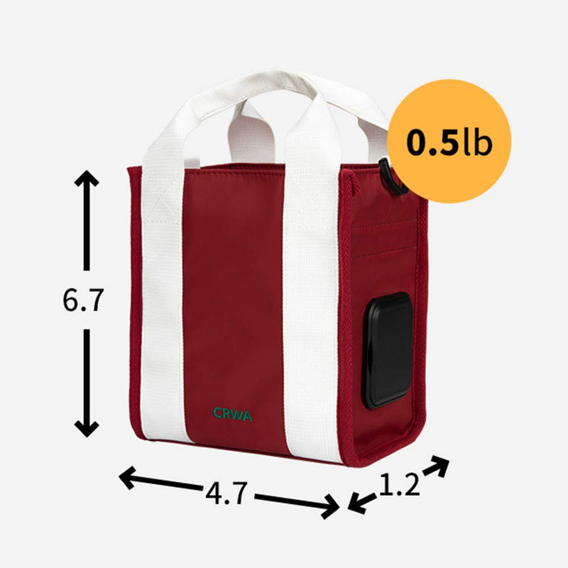 QUALPACK CRWA Tiny Dog Treat Bag | Dog Training Bag with Waist Shoulder Strap, Easy to use Wet Wipes, Poop Bag Dispenser,Dog Training Treat Pouch,Treat Holder,Pouch,for Training Burgundy - PawsPlanet Australia