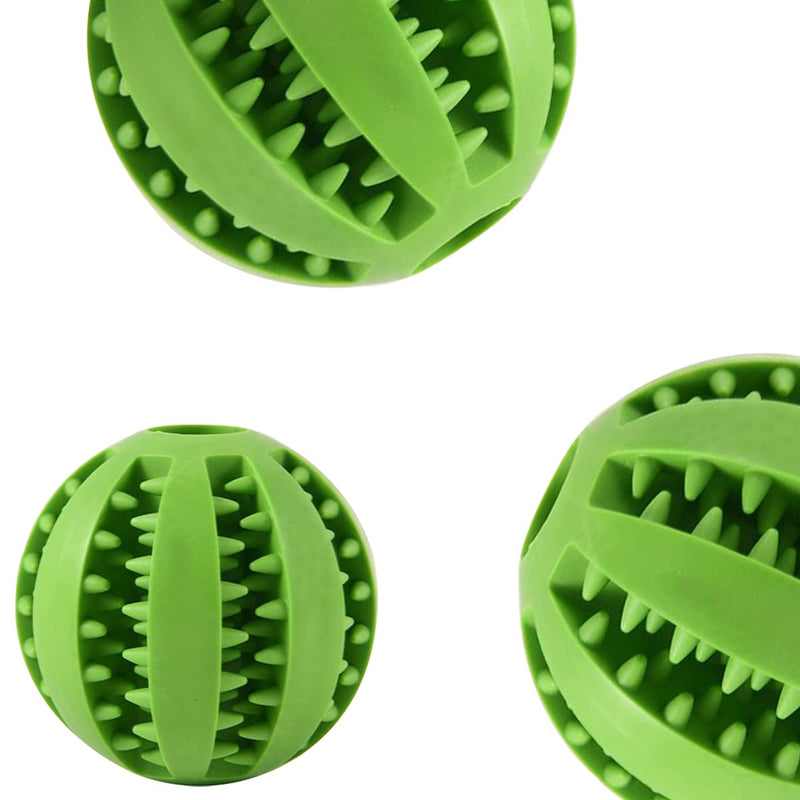 Forreen Dog Toy Ball, Pack of 4 Dog Ball, Robust Dog Ball, Natural Rubber, Puppy Toy, Puppy Intelligence Ball, Non-Toxic, Bite-Resistant for Teeth Cleaning - PawsPlanet Australia