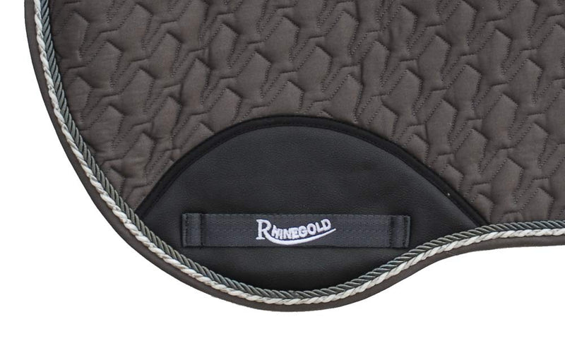Rhinegold Performance Saddle Cloth Grey Cob - PawsPlanet Australia