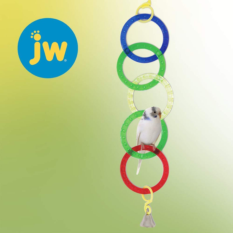 [Australia] - JW Pet Company Activitoy Olympia Rings Small Bird Toy, Colors Vary 