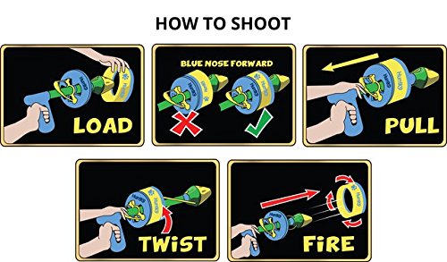 HurriK9 Flying Ring Launcher | Quickly Exercises Your Dog | Dog Toy Launcher w/ Spandex Foam Rings 3 Extra Tough Launcher Rings - PawsPlanet Australia