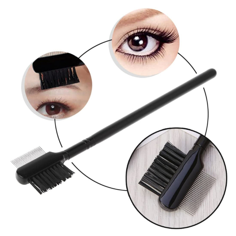 Androxeda 2 Pieces Tear Stain Removal Comb Double-Sided Dog Eye Comb Brush Double Head Grooming Comb Multi-Purpose Tool for Small Cats Dogs Removing Crust and Mucus - PawsPlanet Australia