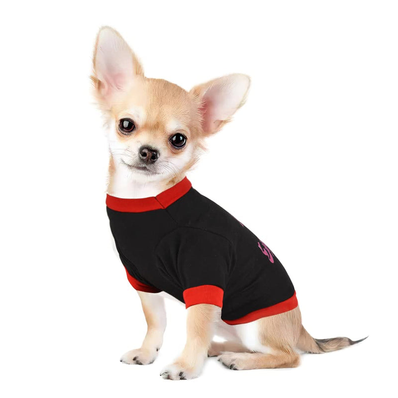 Puppy Clothes for Small Dogs Girl, Summer Teacup Chihuahua Shirts, Dog Tshirt XS, 4 Pack Tiny Dog Shirt Pink & Purple, Girl Yorkie Doggie Clothing, Cute Dog Outfits X-Small - PawsPlanet Australia