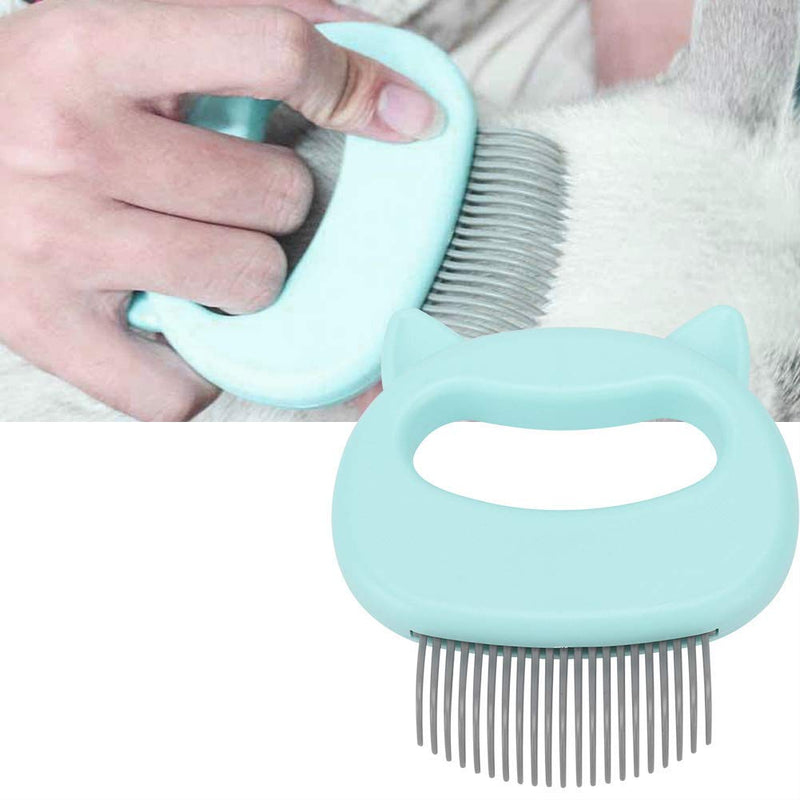Solomi Pet Comb,ABS Shell Massage Comb Grooming Hair Cleaning Brush for Pet Cat Dog 3 Colors Optional(Green) Green - PawsPlanet Australia