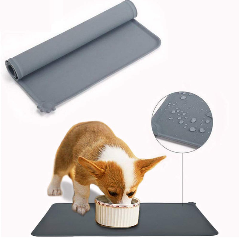 M.Q.L. Dog Feeding Mat, Dog Bowl Mat, Silicone Food Mat for Dog, Environmental Waterproof and Non Slip, Cat Pet Feeding Mat - 40 x 30cm - PawsPlanet Australia