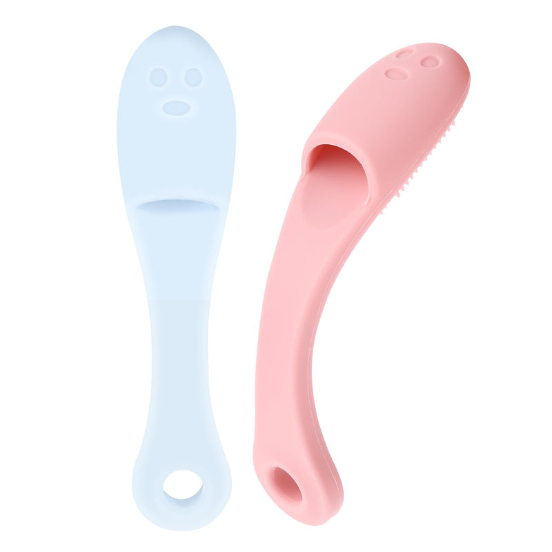 WLLHYF Pack of 2 Silicone Dog Toothbrush Puppy Toothbrush Finger Toothbrush Finger Cots Dogs Cat Dental Care Effective Teeth Cleaning for Small Large Medium Dogs - PawsPlanet Australia