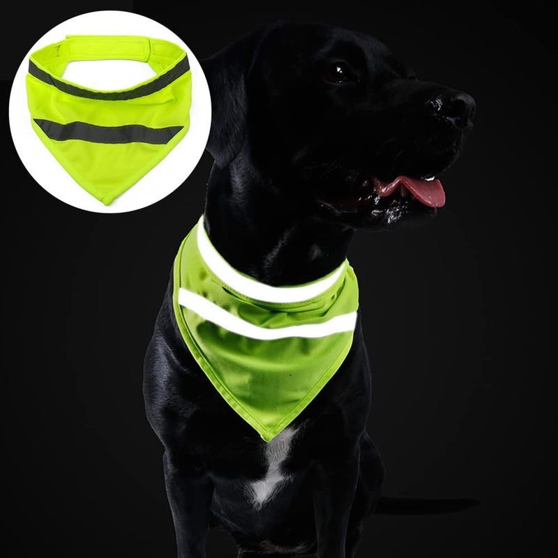 Reflective Pet Triangle Scarf Pet Bandanas Safety Reflective Strip High Visibility Dog Triangle Bib Night Walking Safety for Dogs - PawsPlanet Australia