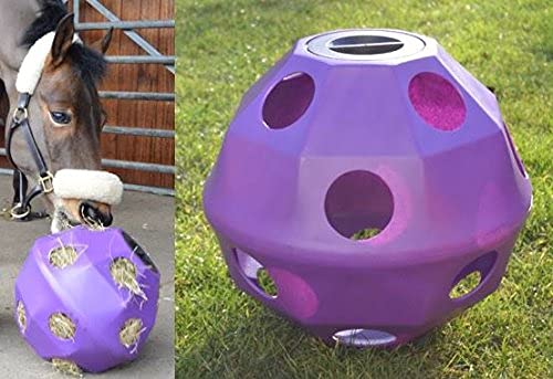 Nats Purple Equine Horse or Pony Hay Ball 75mm Holes - PawsPlanet Australia
