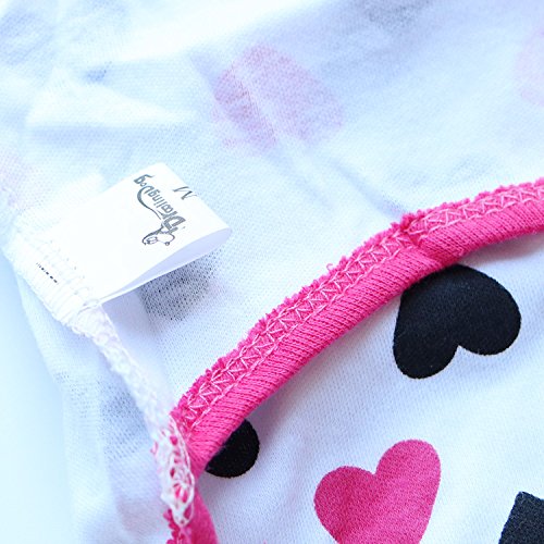[Australia] - DroolingDog Pet Clothes Dog T-Shirt Cat Apparel for Small Dogs Medium (5.5lb-8.8lb) Pink 