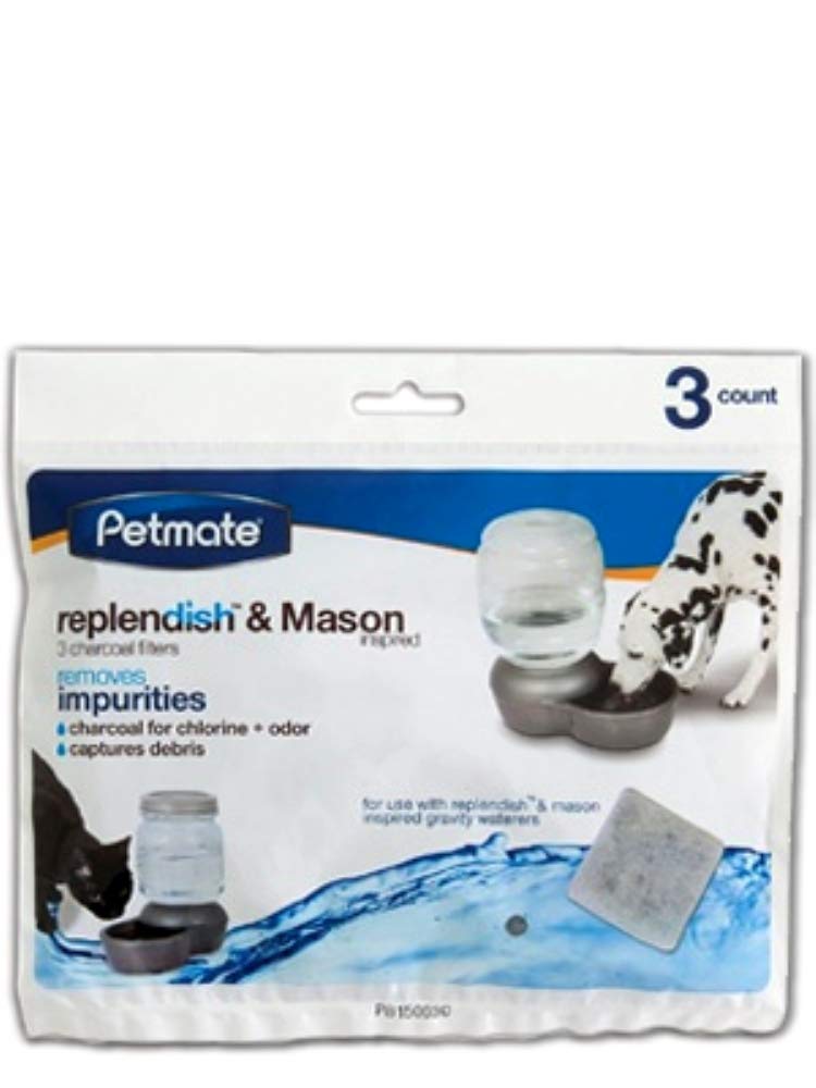 [Australia] - Petmate Replendish Charcoal Replacement Filters Control Chlorine 3 Count 