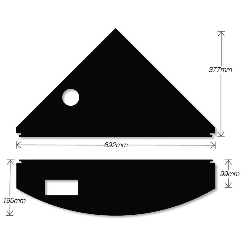 iQuatics Universal Fish Tank Lid Replacement, Trigon 190 With Holes - PawsPlanet Australia