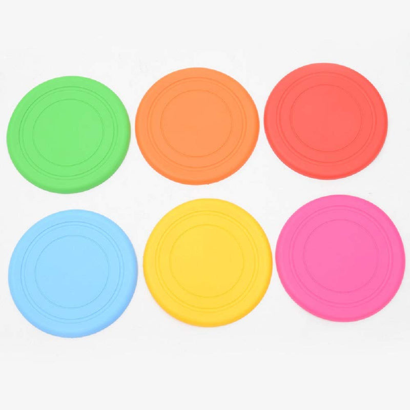 AIWENXIE Dog Flying DiscsTraining Toys -Soft Flying Discs- Silicone Flying Discs 6 Pack- Flying Discs Game - PawsPlanet Australia