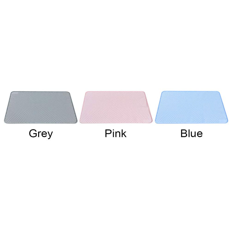 Amusingtao Dog Cat Food Feeding Scratcher Mat, Non Slip Waterproof Silicone Paws Cat Litter Mat,Silicone Pet Food Tray Mat for Floors, Scratch Pad for Cat Grinding Claws & Protecting Furniture Blue - PawsPlanet Australia