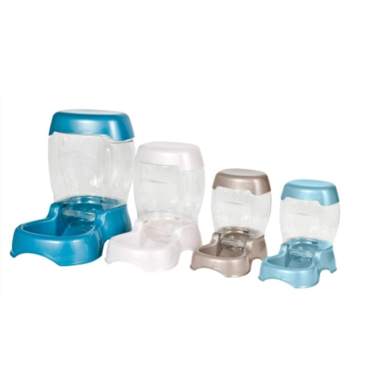 Petmate Pet Café Feeder 3 Lbs Pearl Silver - PawsPlanet Australia
