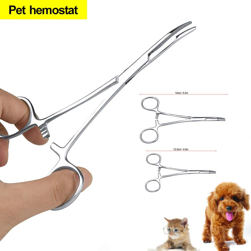 Pet Ear Locking Forceps Dog Ear Hair Puller Pet Groomers Scissor Dog Grooming Locking Tweezers, Good Strong Animal Care Pet Groomers Tool(L) L - PawsPlanet Australia