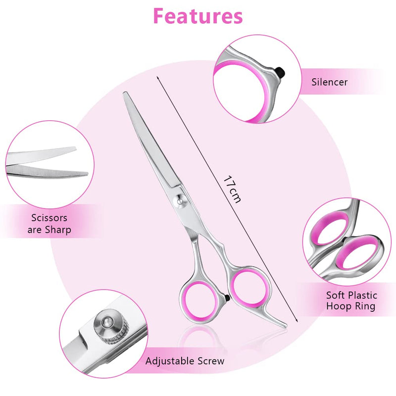 Adiwo curved dog scissors, made of stainless steel, fur scissors, pet dog grooming scissors, paw scissors, rounded scissors, dog pet scissors, cutting dog hair for perfect grooming - PawsPlanet Australia