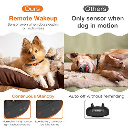 [Australia] - OMORC Dog Training Collar, 2019 Remote Wake Up Dog Shock Collar with 3 Training Mode, Beep, Vibration and Shock Black 