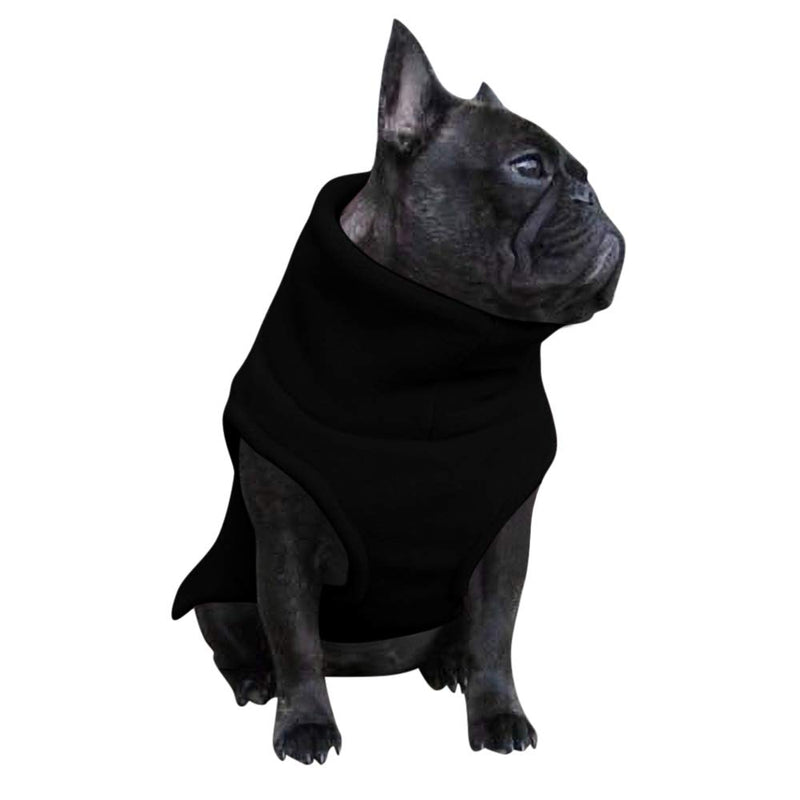 Stretch Fleece Dog Vest Pullover Dog Sweater Jacket Winter Dog Clothes Vest Black X-Small - PawsPlanet Australia