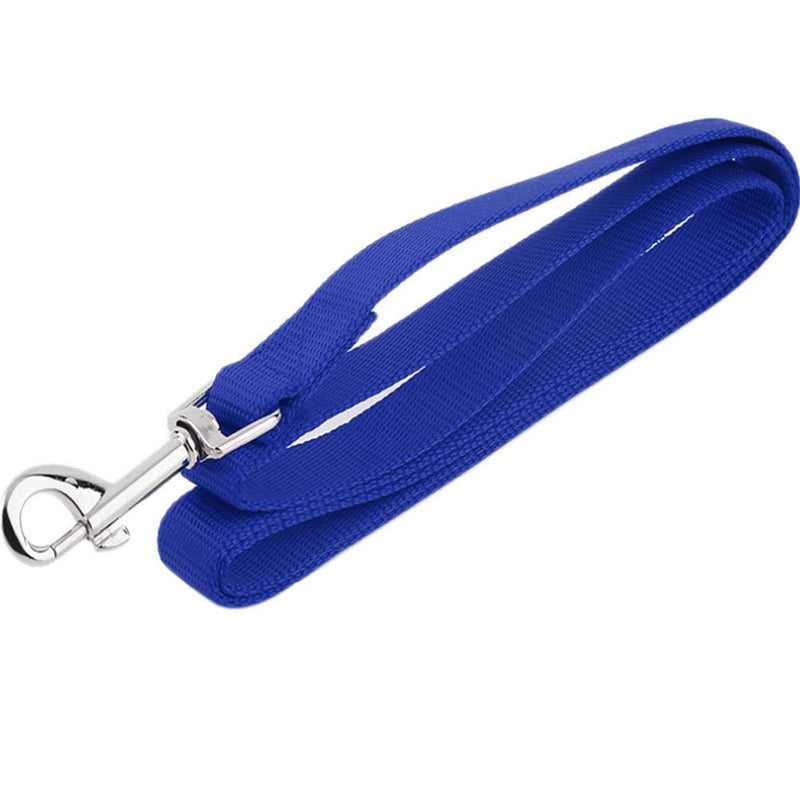 [Australia] - AEDILYS Dog Leash,Strong and Durable Traditional Style Leash with Easy to Use Collar Hook,Nylon Dog Leashs, Traction Rope, 6 Feet Long, 4/5 Inch Wide,Blue 