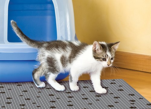 [Australia] - Drymate Scented Cat Litter Mat Premium Non-Slip -Traps Litter from Box and Paws- Urine Proof Backing Protects Floors, Soft Material Catches Litter from Kitty Paws, 28" x 36" 