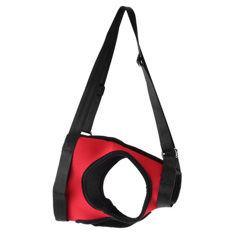 Dog Harness, Pet Walking Aid Lifting Pulling Vest Sling Support Rehabilitation for Old & Injured Dogs(Rear Leg - L-Red) Rear Leg - L Red - PawsPlanet Australia