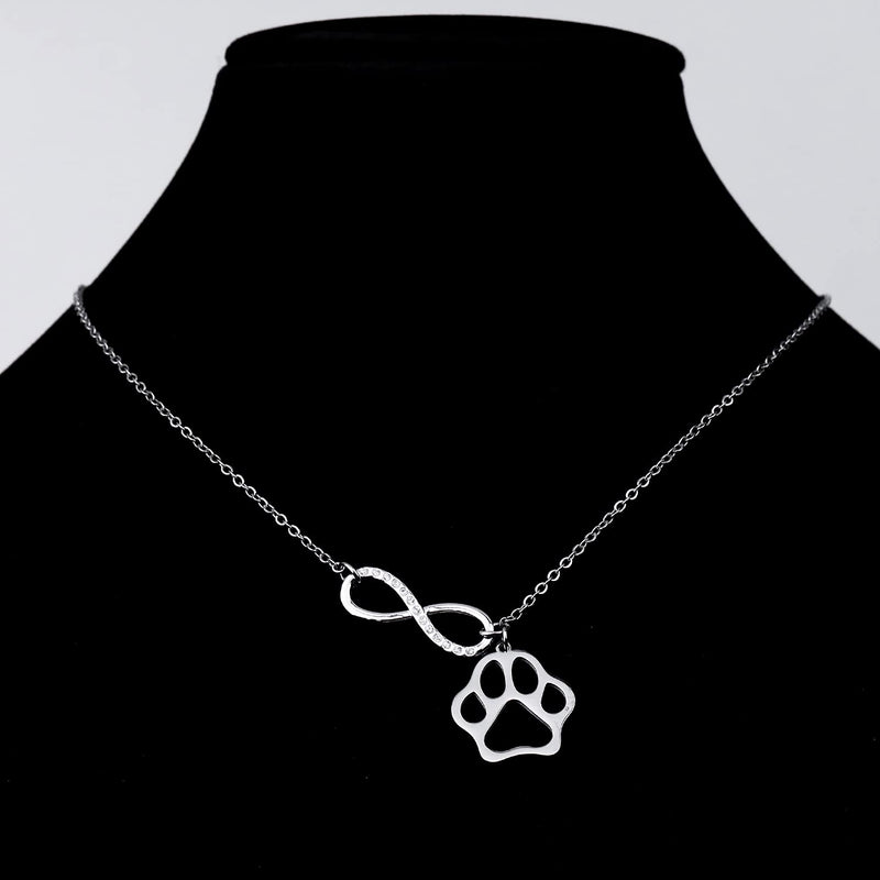 Paw Print Necklace Jewelry Loss of Pet Necklace Paw Print Pandent Jewelry Pet Remembrance Gift - PawsPlanet Australia