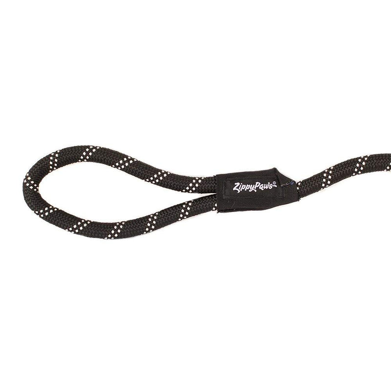 [Australia] - ZippyPaws - Climbers Dog Leash - Tough Climbing Rope Dog Leash - 2/3 Inch Thick 6-Feet Black 