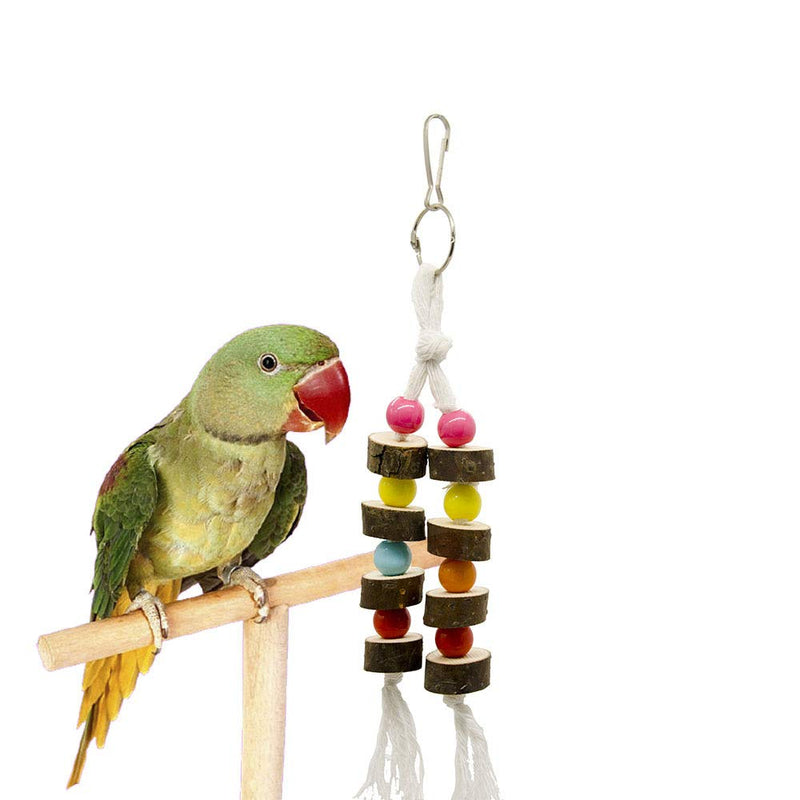 [Australia] - WEIYU 7 Packs Bird Parrot Swing Chewing Toys-Natural Wood Blocks Parrot Tearing Cage Toys Best for Finch,Budgie,Parakeets,Cockatiels, Conures,Love Birds and Amazon Parrots 