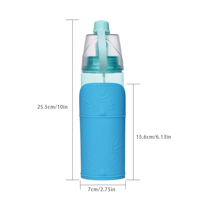 Locisne BPA Free 600ml Water Bottle Pet Watering Supplies for Dog Cat with Removable Silicone Bowl, Spray Water Perfect for Walking, Sports, Hiking, Camping - PawsPlanet Australia