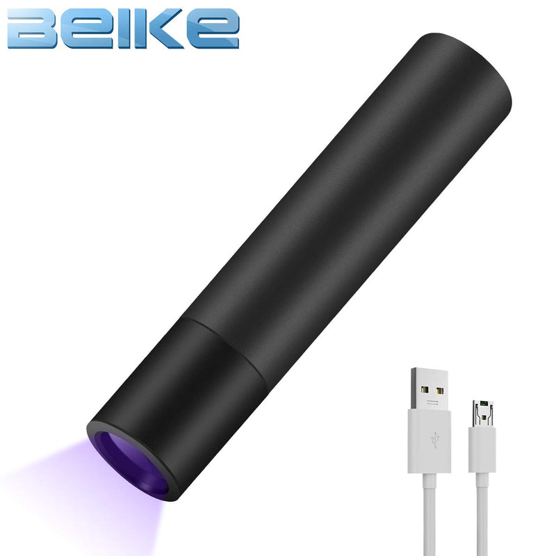 Beike Rechargeable UV Flashlight, Black Light UV Light, 365nm Mini Ultraviolet Blacklight Pet Urine Detector for Dog/Cat Urine, Dry Stains and Bed Bug - PawsPlanet Australia