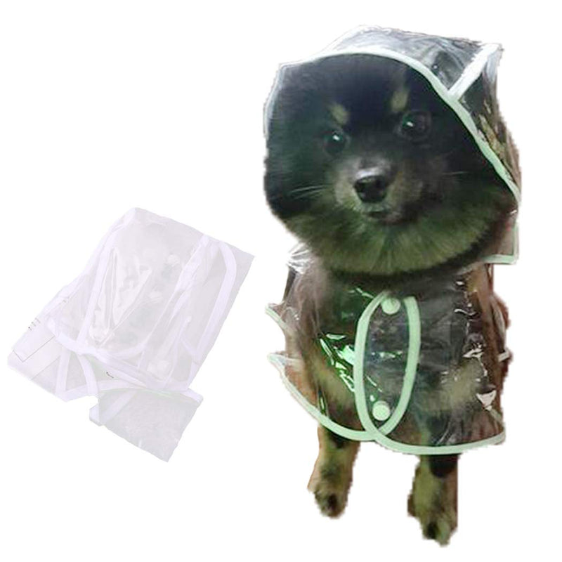 [Australia] - Fstrend Dog Raincoat Waterproof Dogs Rain Jacket with Hood Pet Puppy Rain Poncho Clothes for Dogs and Cats (M) M 